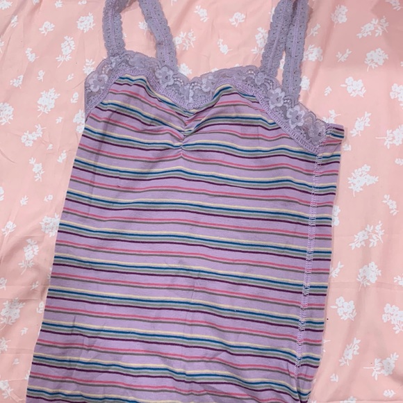 Mossimo purple tank top striped - Picture 1 of 2